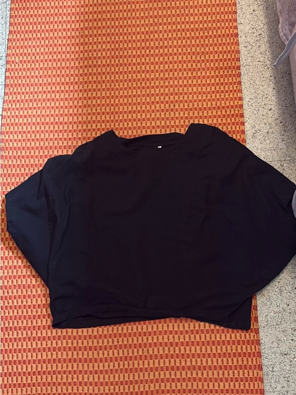 Black Women's Boxy Lineb Top - Classic Minimal - Picture 2 of 2
